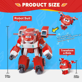 Super Wings Jett's Mecha plane-to-robot action for screen-inspired play