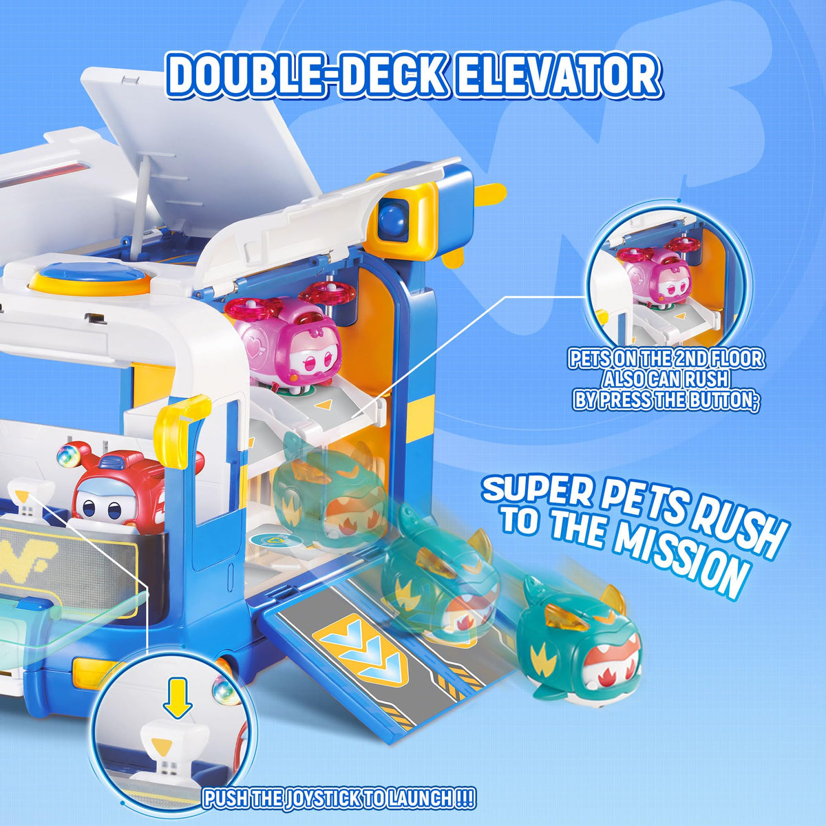 Elevator inside the Mini Base moves characters into missions