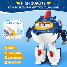 Super Wings Rattie robot transform inspires problem-solving adventures.