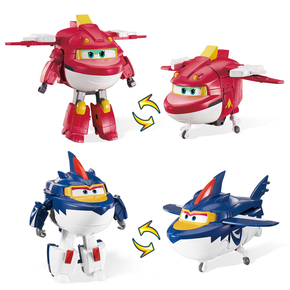 Super Wings Sharky airplane transform in action sparks imaginative play.