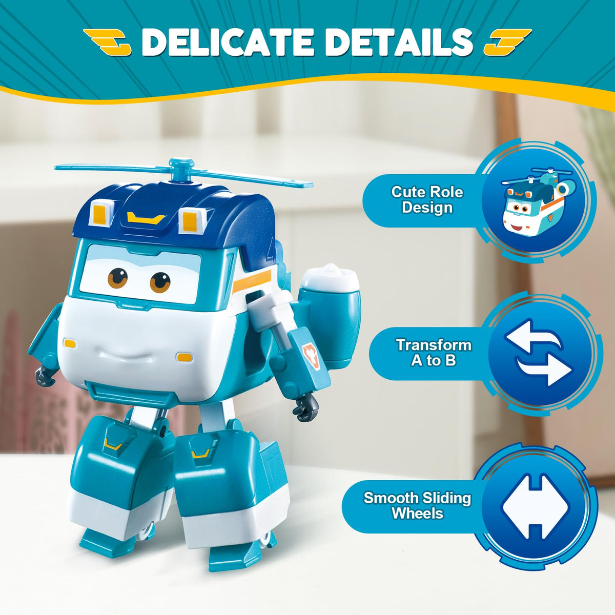 Super Wings Shine durable-body toy designed for lasting play sessions