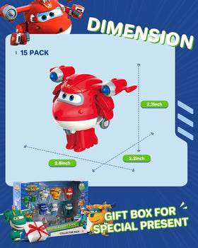 Super Wings Sunny figure promotes cooperative play and role-play with friends.