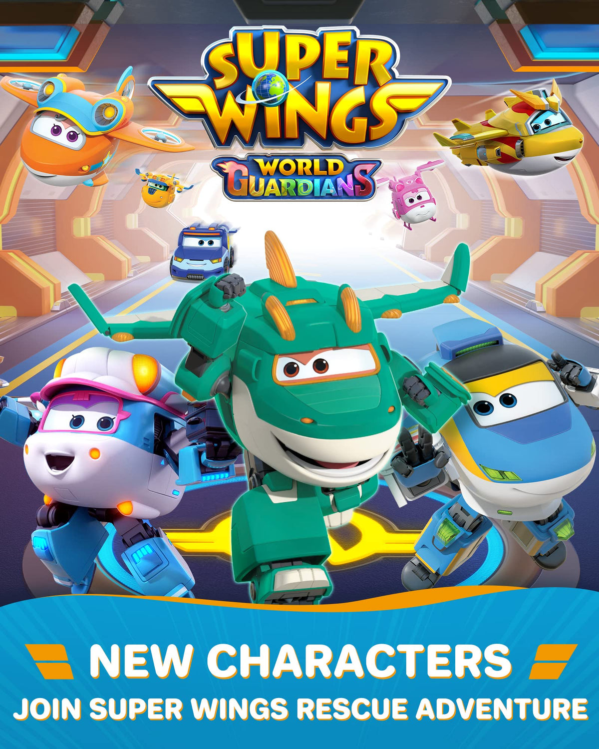 Super Wings Tino dinosaur transformation photo—highlights dynamic play without batteries.