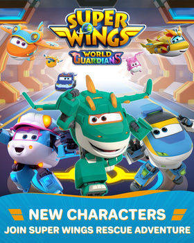 Super Wings Tino dinosaur transformation photo—highlights dynamic play without batteries.
