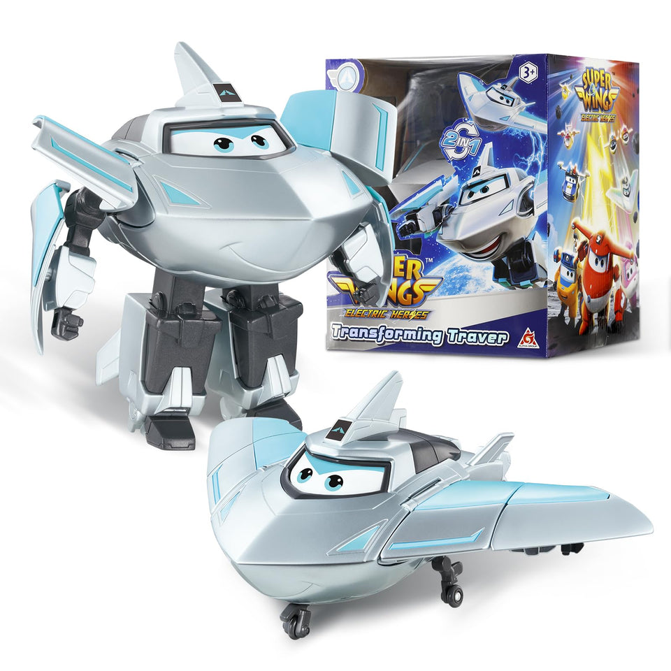 Super Wings transformable toy airplane for imaginative play and two-in-one adventure
