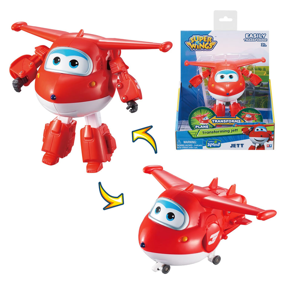 Super Wings Jett transformable toy jet airplane ready for imaginative play and exploration
