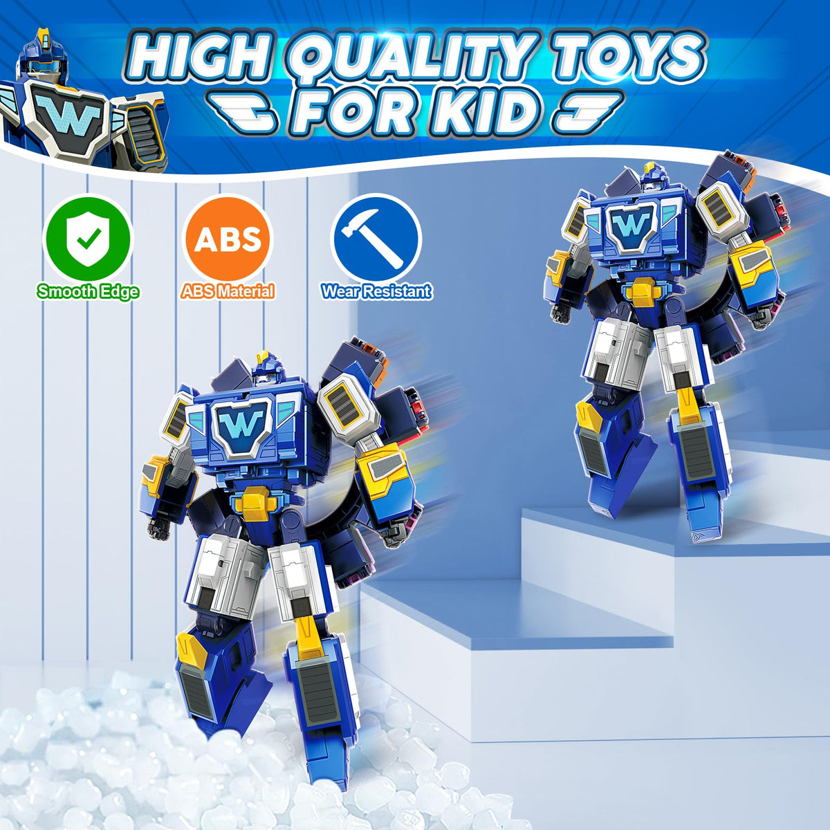 Super Wings with collectible mini figures stored inside for extra play scenarios.