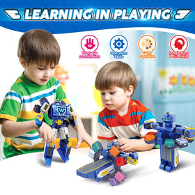 Super Wings transforming toy at world spaceport mode for creative storytelling.