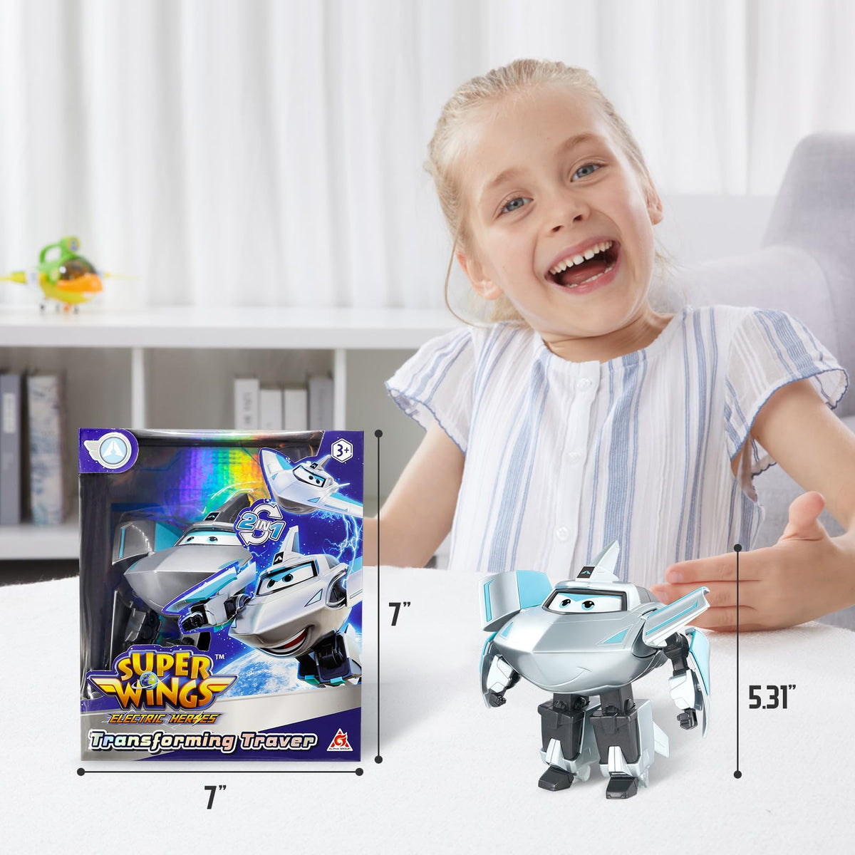 Super Wings versatile toy works indoors and outdoors for family fun