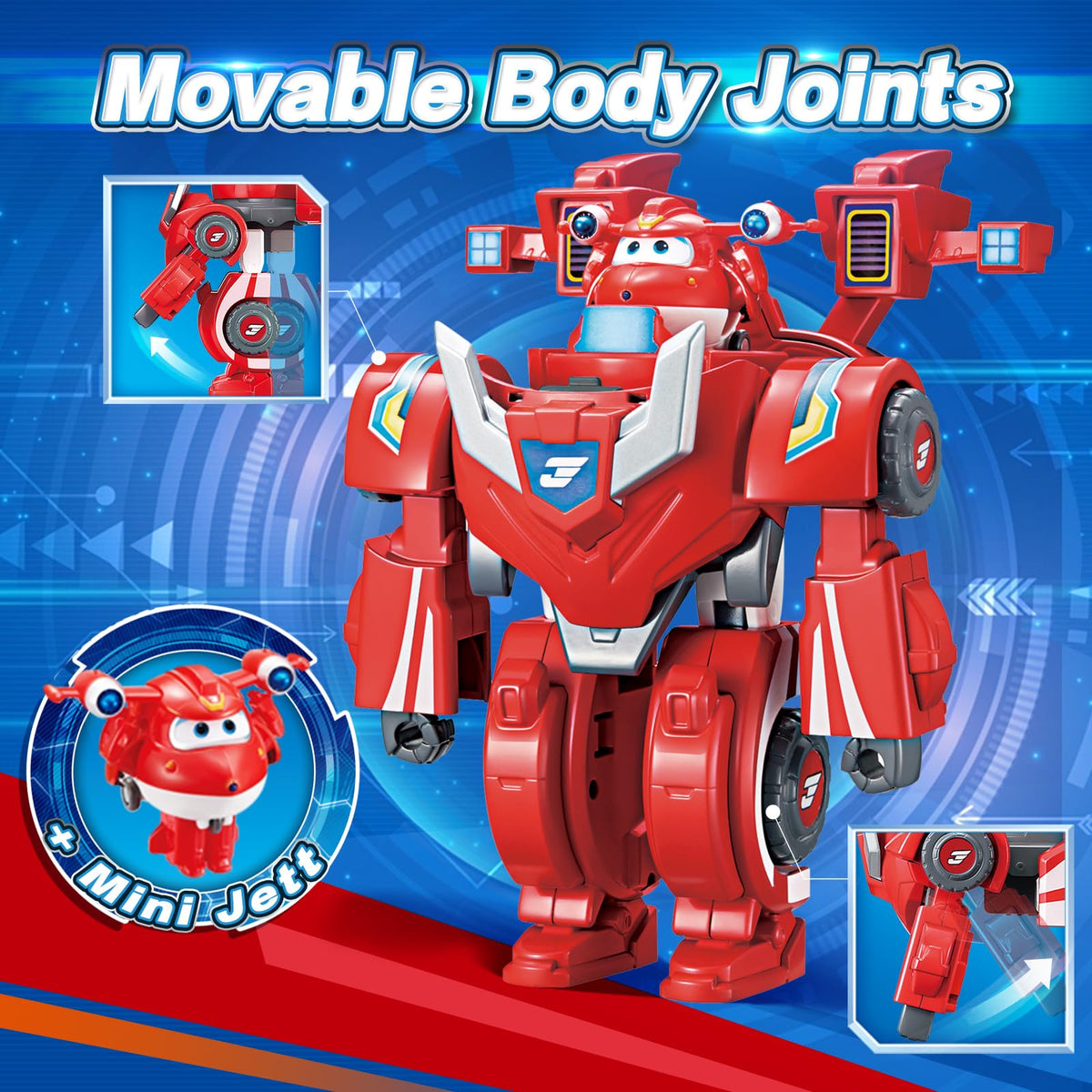 Car mode and robot mode both feature real working wheels