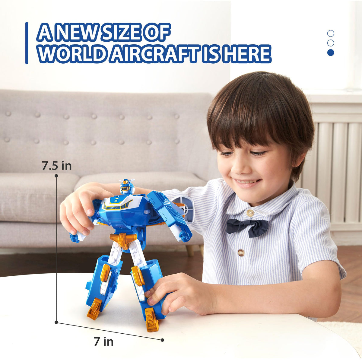 World Robot action during play with Super Wings