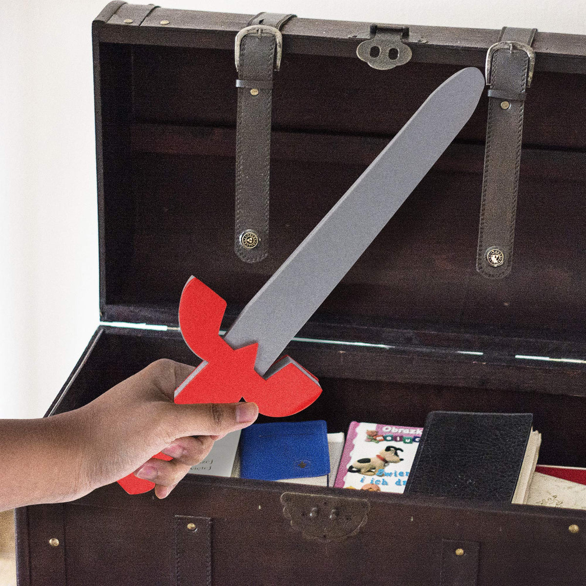 Super Z Outlet foam sword knight design, promotes active play and pretend quests.
