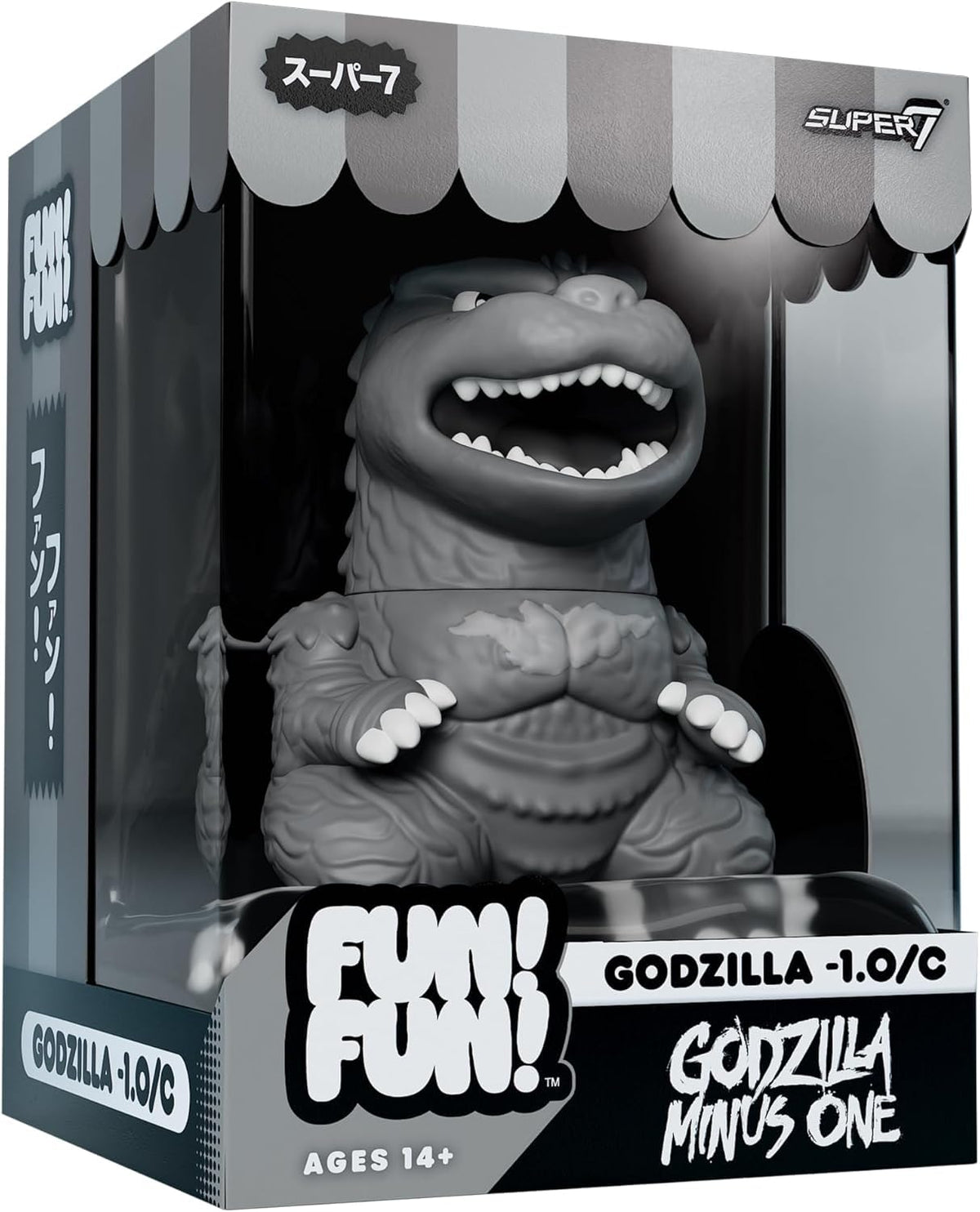 Amazon Exclusive window box showcasing Godzilla Minus One figure for gifting or display.