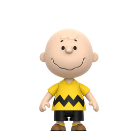 Super7 Charlie Brown cardback art detail captures Schulz's classic scenes