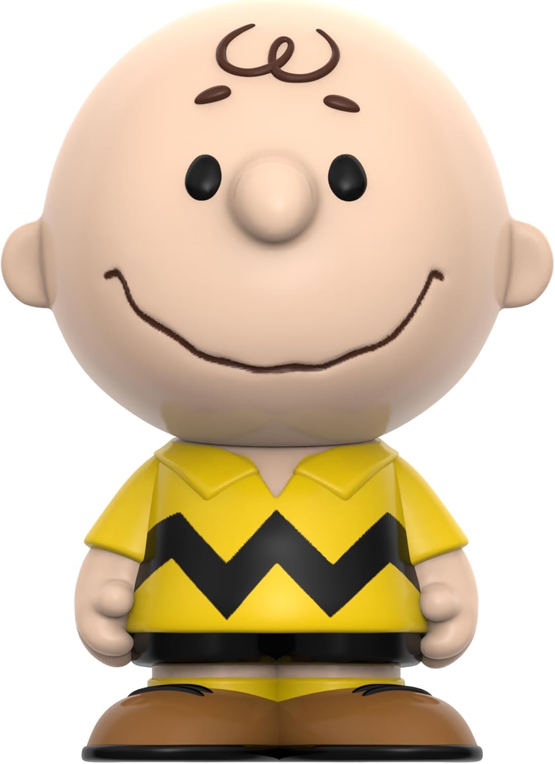 Super7 Charlie Brown yellow figure back view for complete Peanuts display