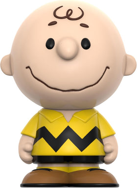 Super7 Charlie Brown yellow figure back view for complete Peanuts display