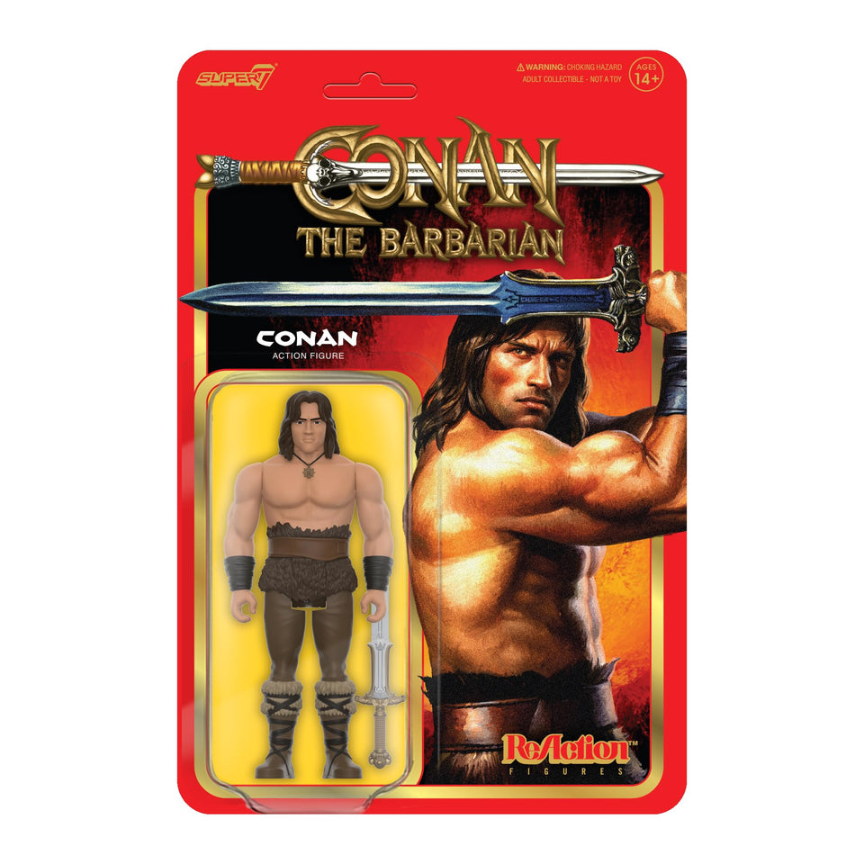 Super7 Conan Resurrected 3.75-inch figure with Atlantean sword for dynamic battle poses.