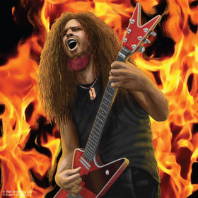 Super7 Dimebag Darrell 3.75-inch scale figure on blister cardback packaging