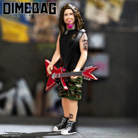 Super7 Dimebag Darrell tattoo detail showcasing artwork on figure
