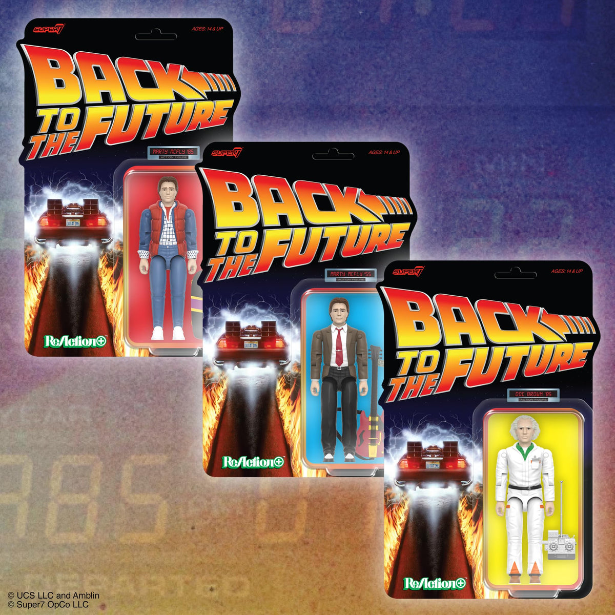 Super7 Doc Brown display ready collectible for shelves or photos.
