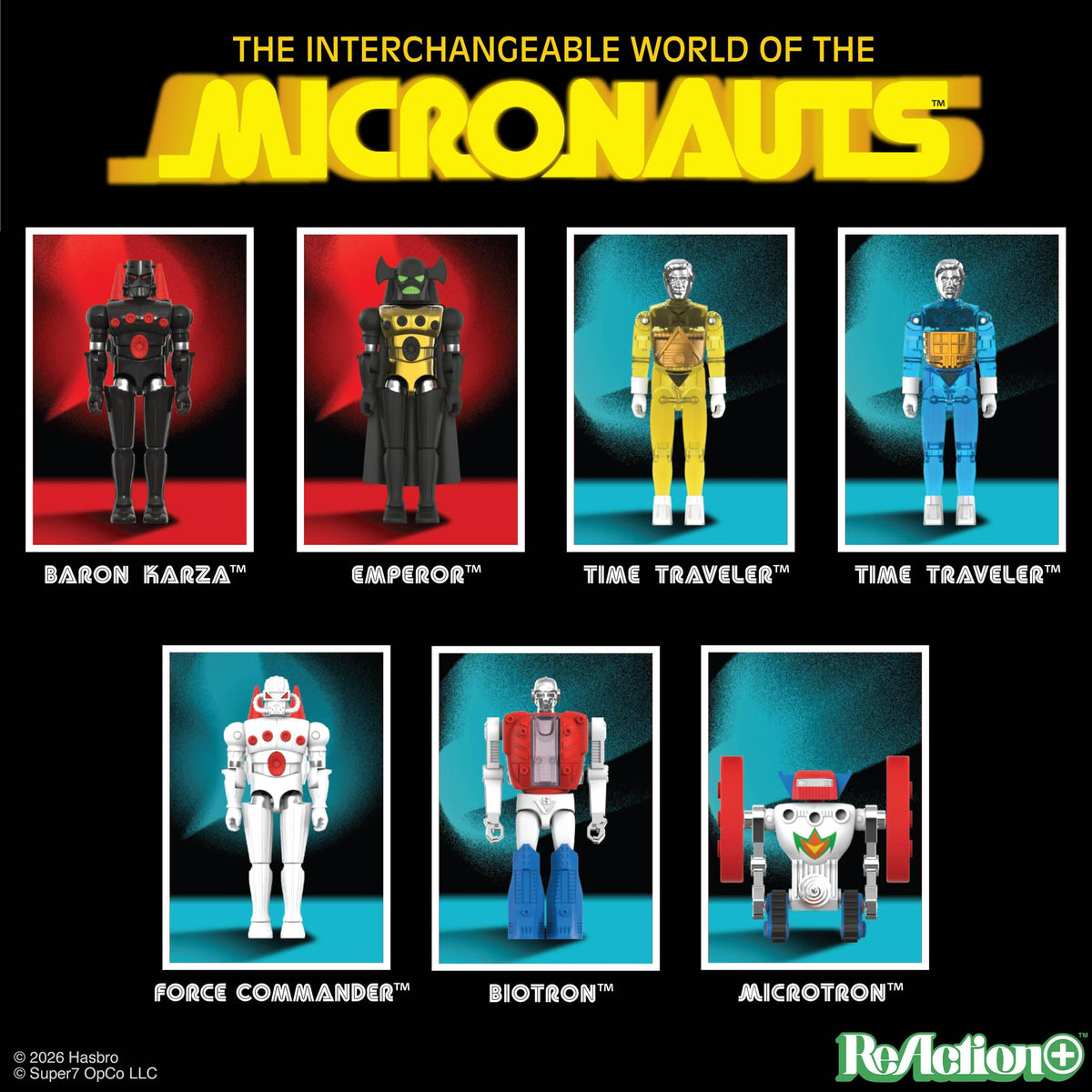 Retro display-ready Super7 Emperor Micronauts figure for nostalgia shelves