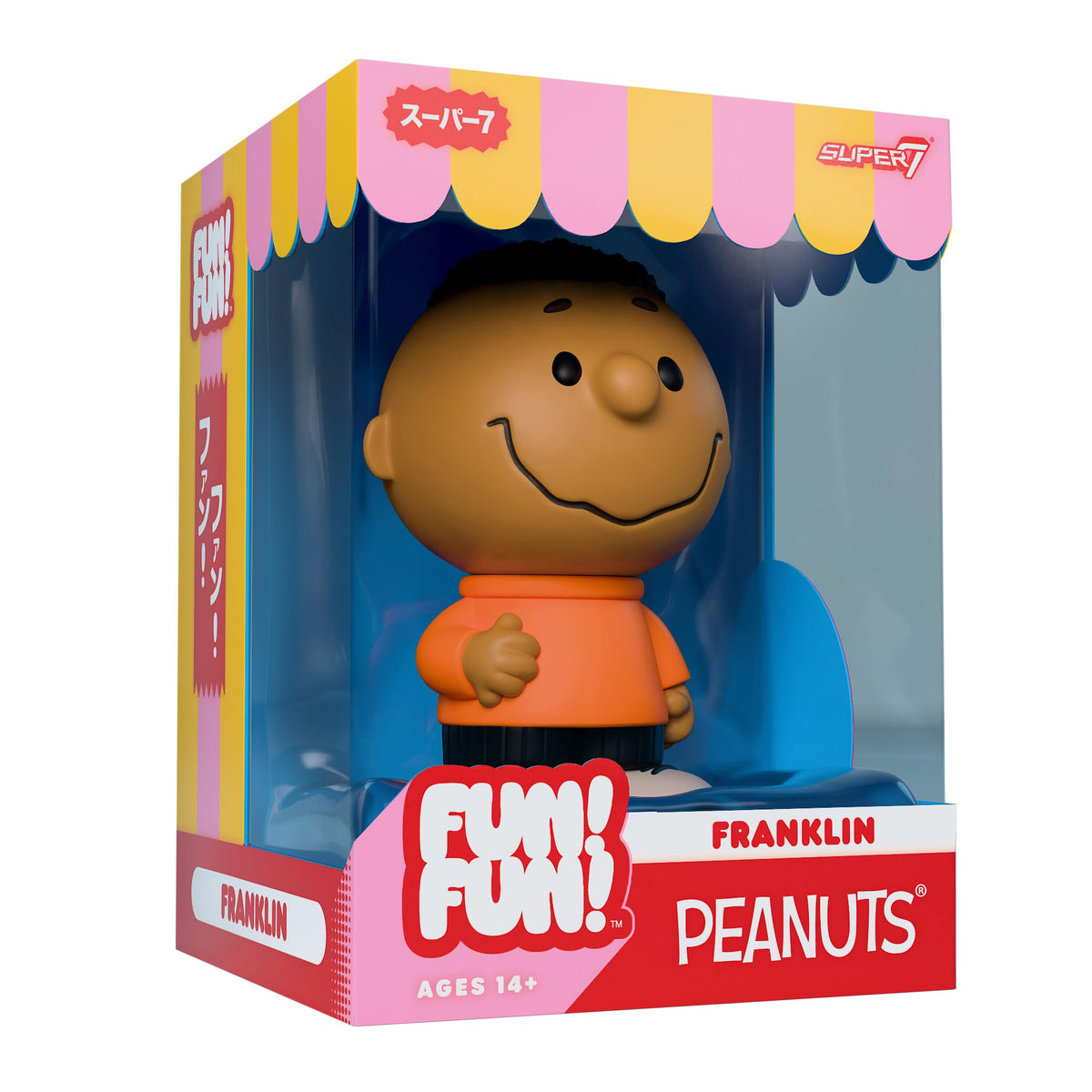 Premium soft vinyl finish shows rich colors and tactile feel for Franklin figure.