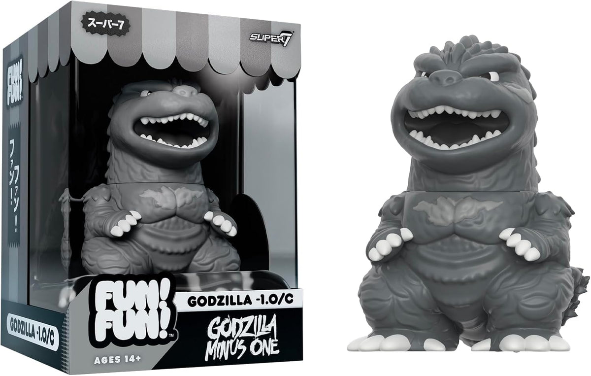 Super7 Godzilla Minus One grayscale figure, 5-inch display-ready collectible.