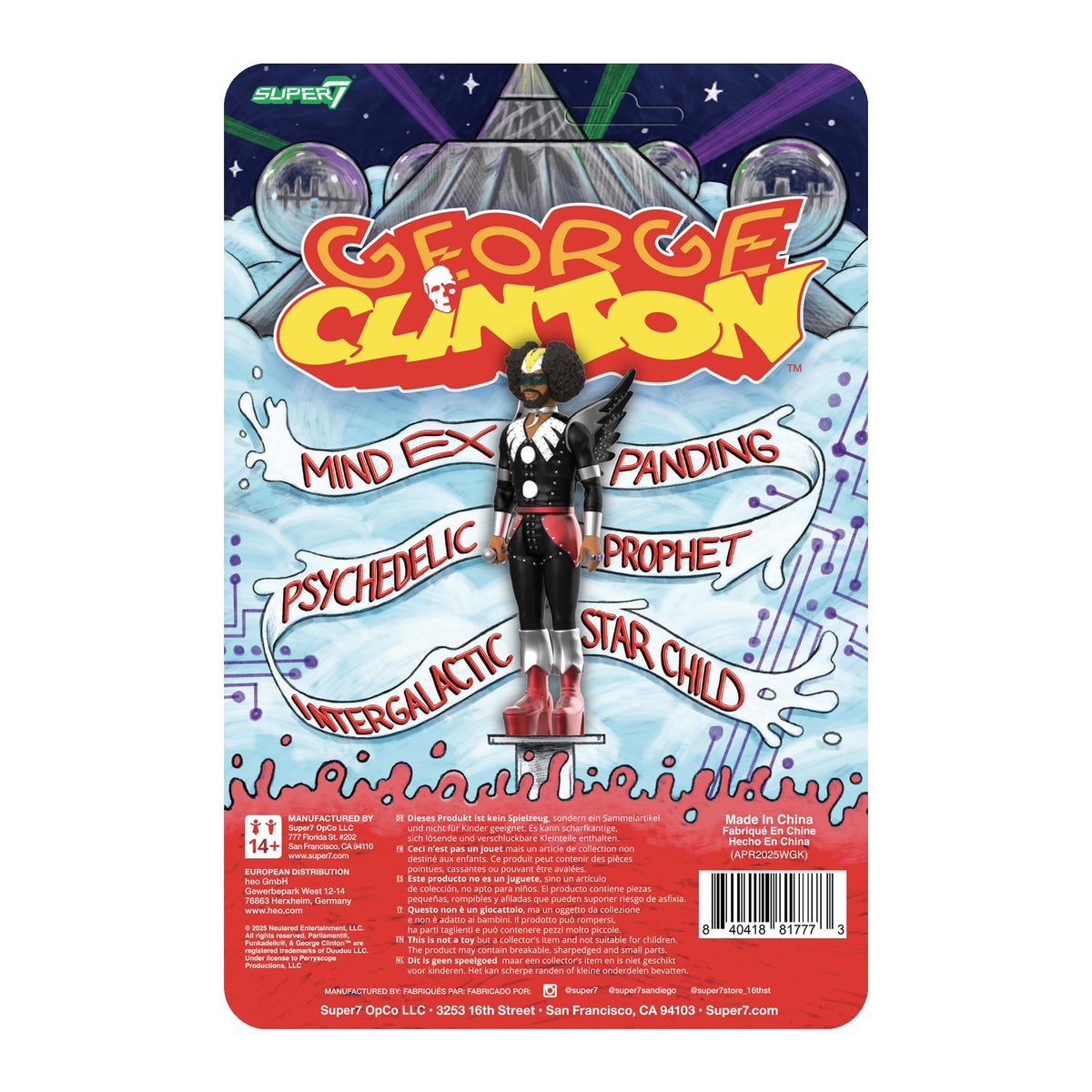 Super7 George Clinton Dr Funkenstein full-front figure ready for retro shelves