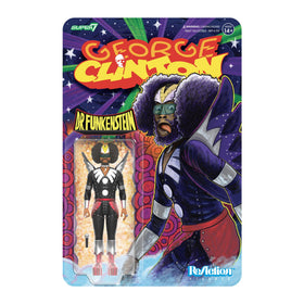 Super7 George Clinton Dr Funkenstein packaging art inspired by a 1976 cover for display