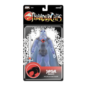 Super7 Ghost Jaga Deluxe figure front view with translucent blue-white tones