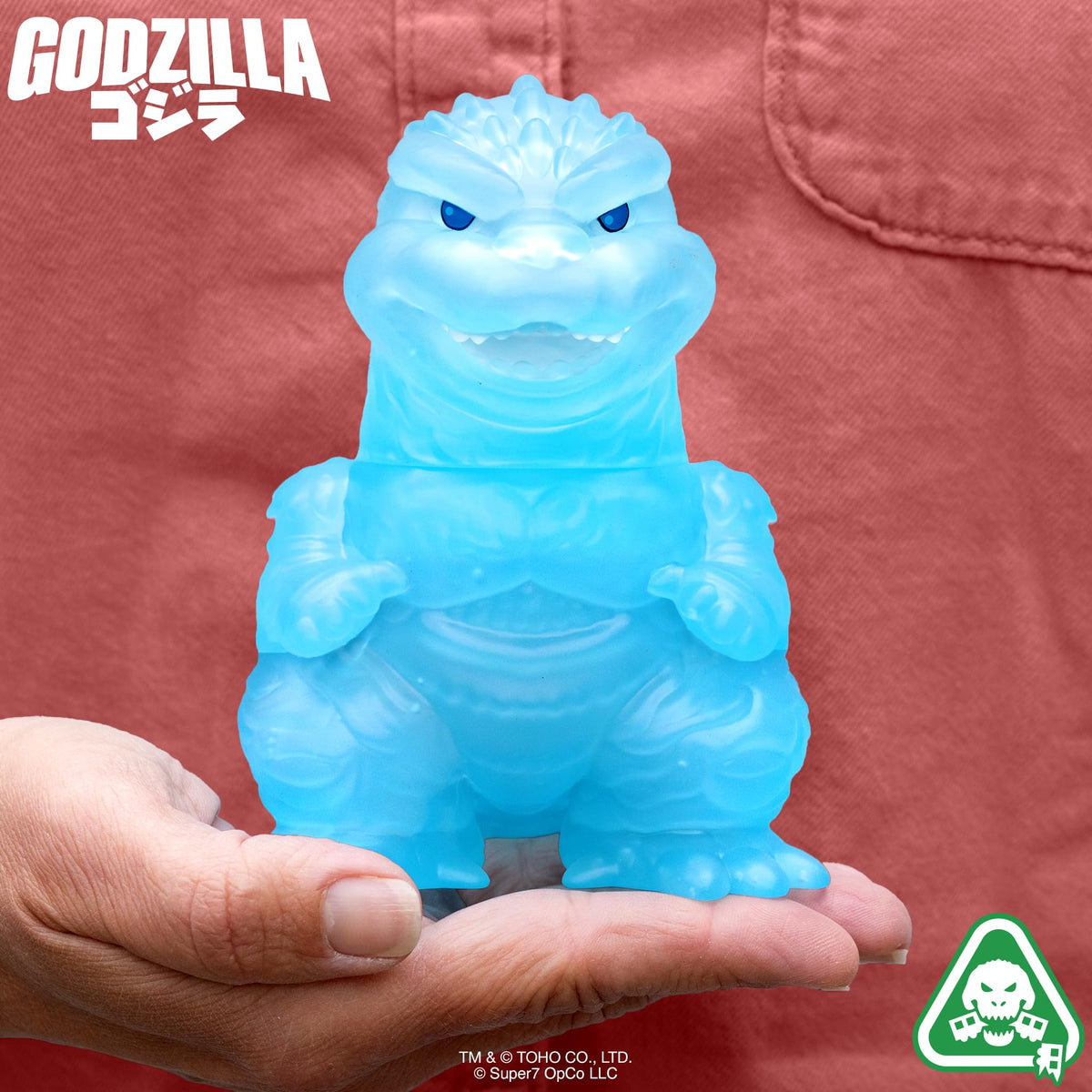 Super7 Godzilla Minus One on retro display with window packaging.
