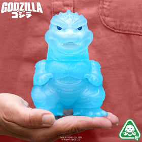 Super7 Godzilla Minus One on retro display with window packaging.