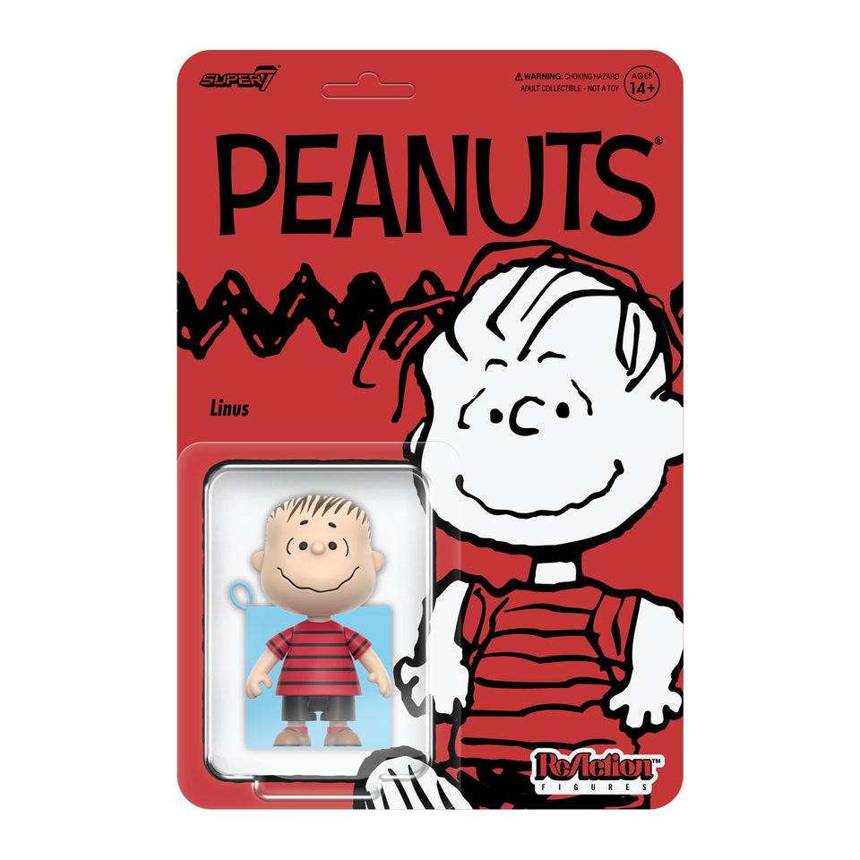 Super7 Linus Reaction figure in palm-sized display pose