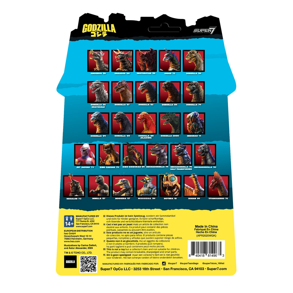 Compact Super7 M.O.G.U.E.R.A. collectible fits on a shelf or desk.