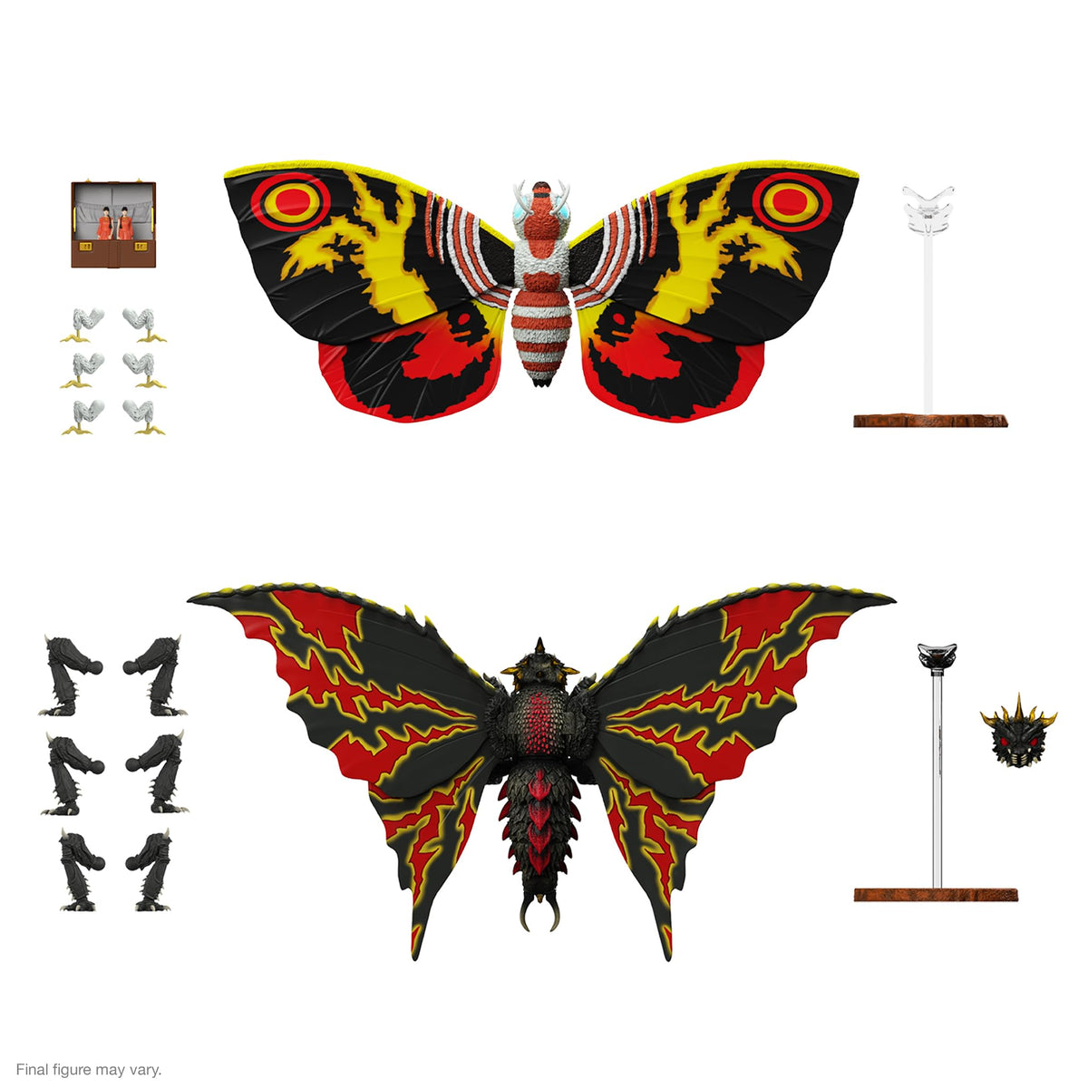 Super7 Mothra ULTIMATES! flight stand for airborne display options.