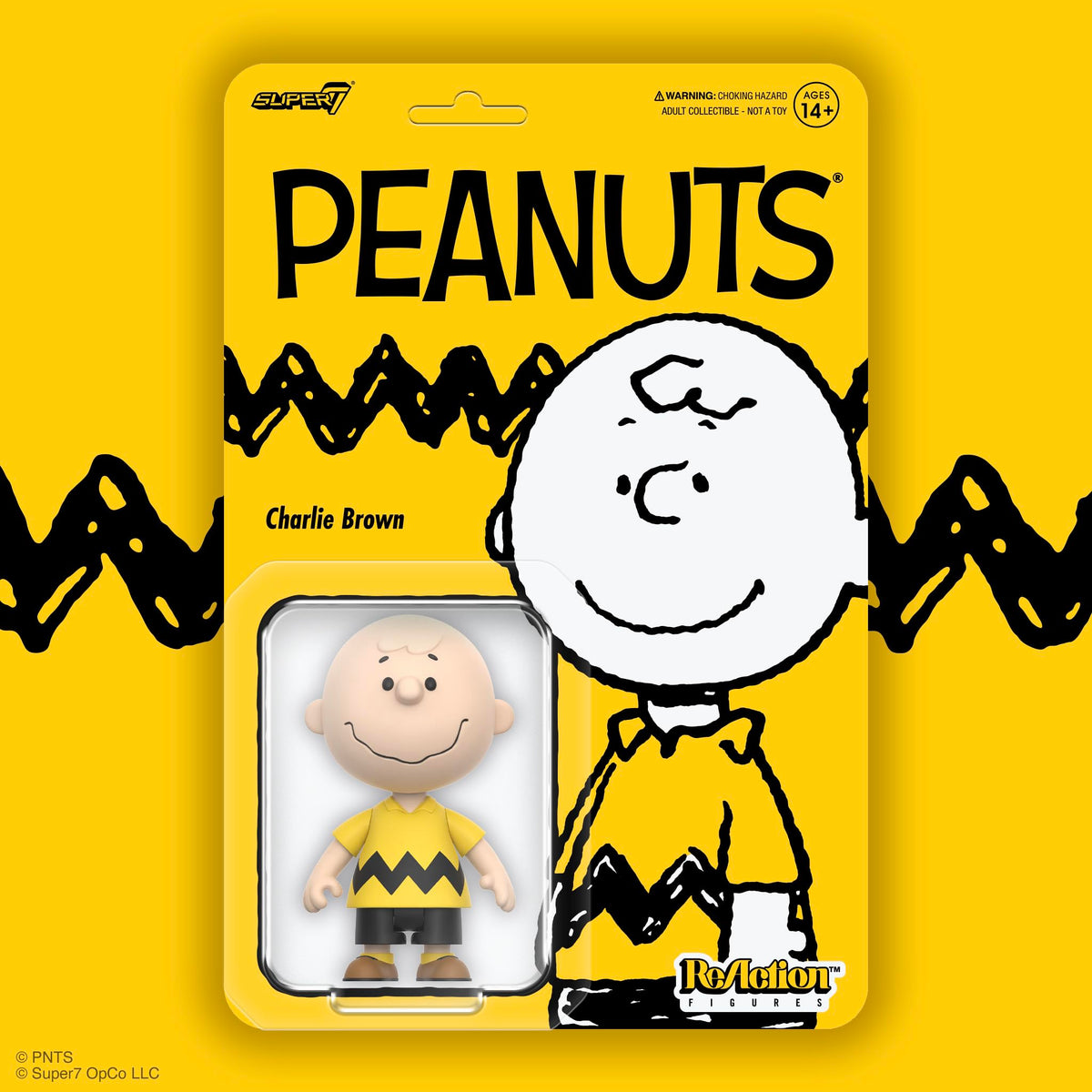 Super7 Peanuts ReAction packaging supports retro collection and gifting