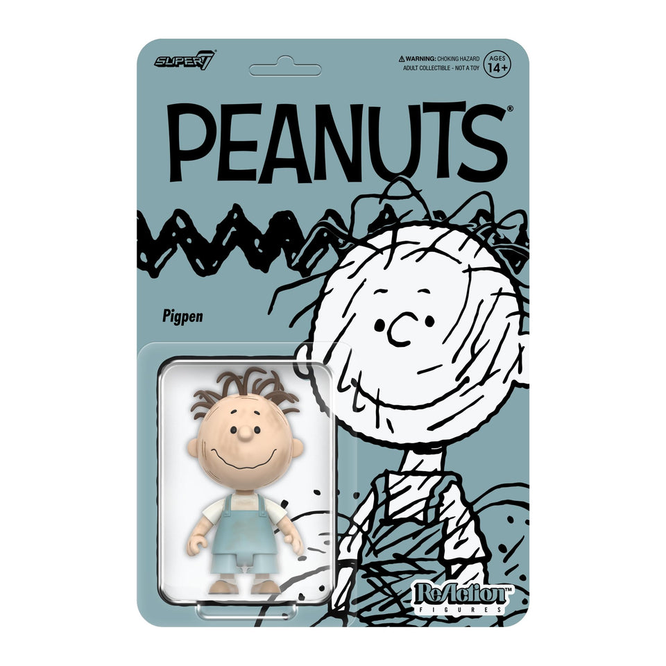 Super7 Pigpen ReAction figure front view with classic design and neck articulation.