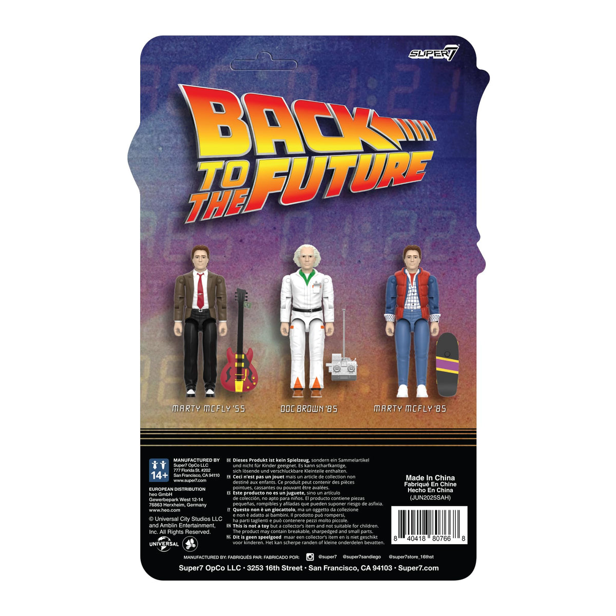 Super7 Reaction+ figure features 12-point articulation for dynamic posing.
