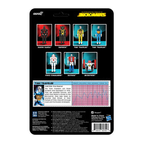 Super7 Time Traveler removable gold chest panel highlights retro design and customization.