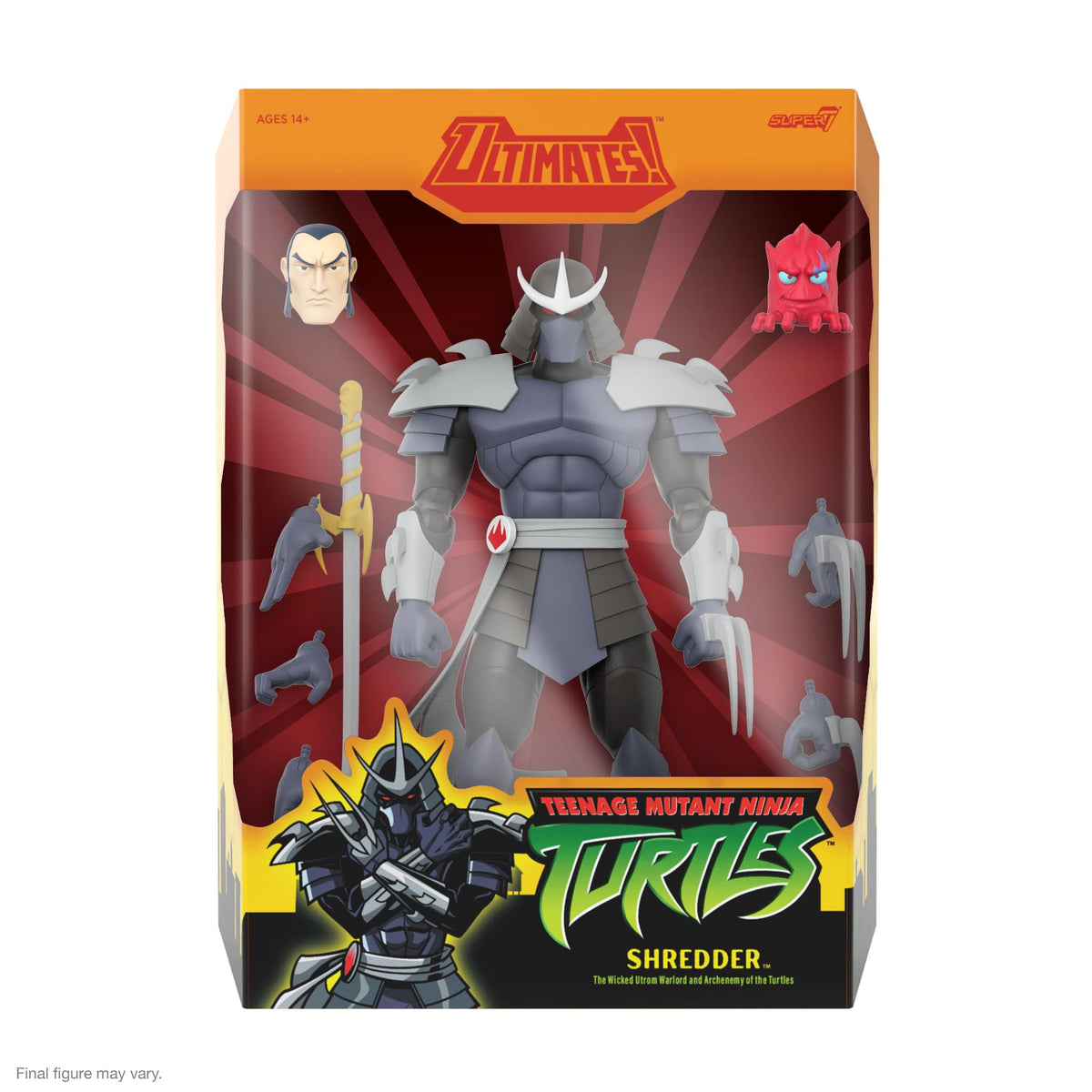 Super7 Shredder with Sword of Tengu ready for dramatic display scenes.