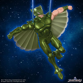 Back detail of Super7 SilverHawks Flashback figure showing wing joints and torso sculpt