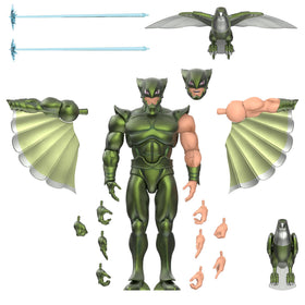 Super7 SilverHawks Flashback figure front view highlighting premium detailing and poseability