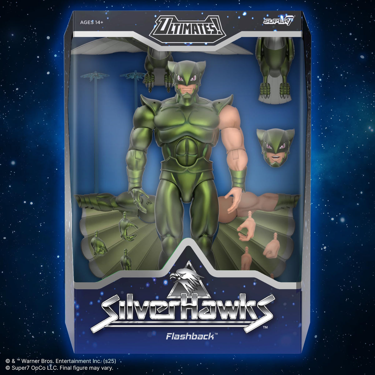 Intricate retro-inspired sculpting captures the SilverHawks look