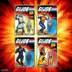 Super7 Snake Eyes cartoon packaging with collectibles enhances gift appeal.