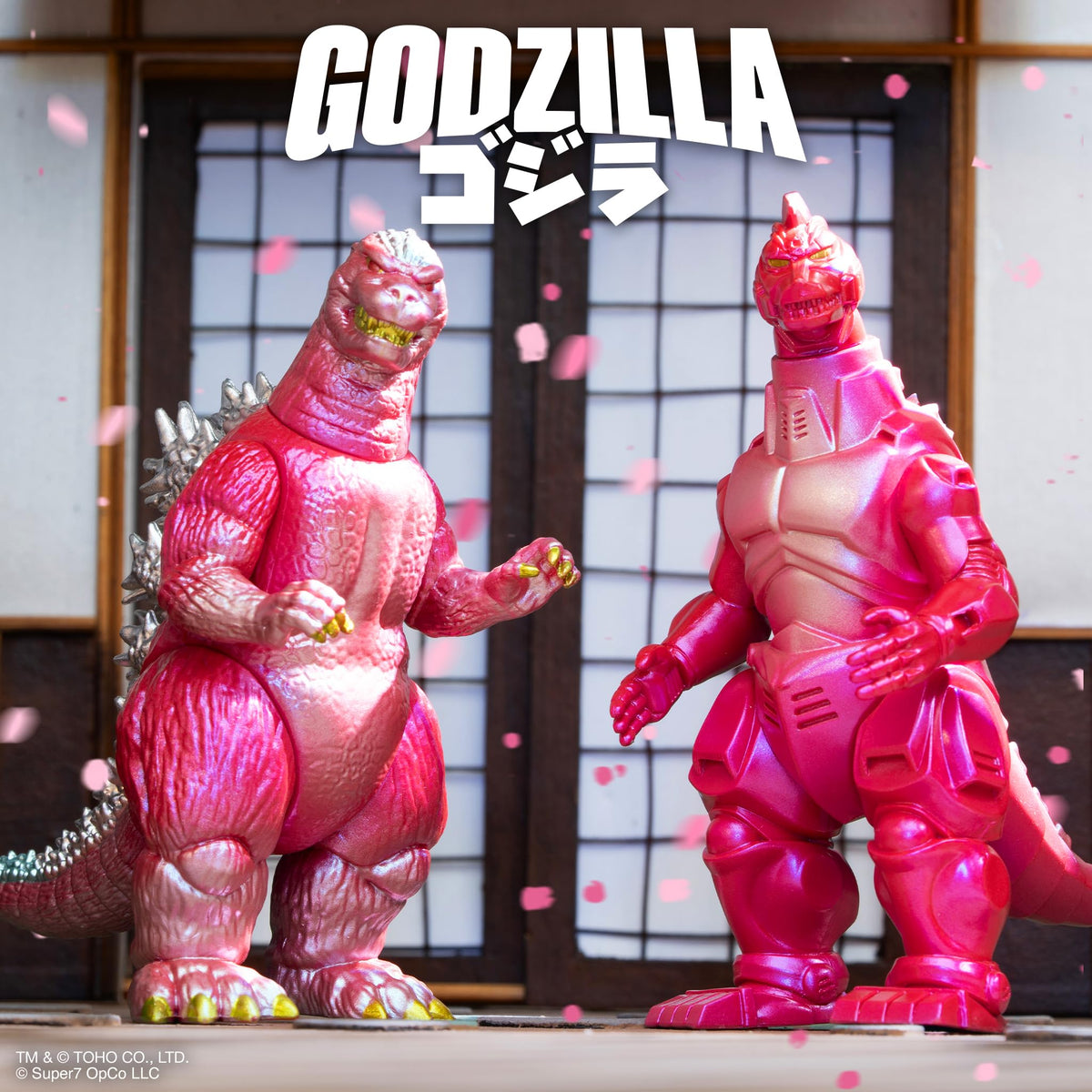 Super7 Toho Godzilla89 desk display ready for photos and shelves