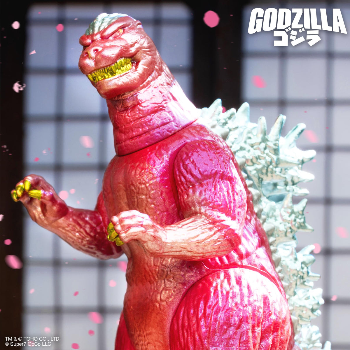 Super7 Toho Godzilla89 retro collectible display on a shelf