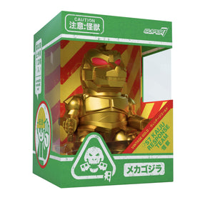 Super7 Toho Mechagodzilla Gold collectible display piece for retro fans.