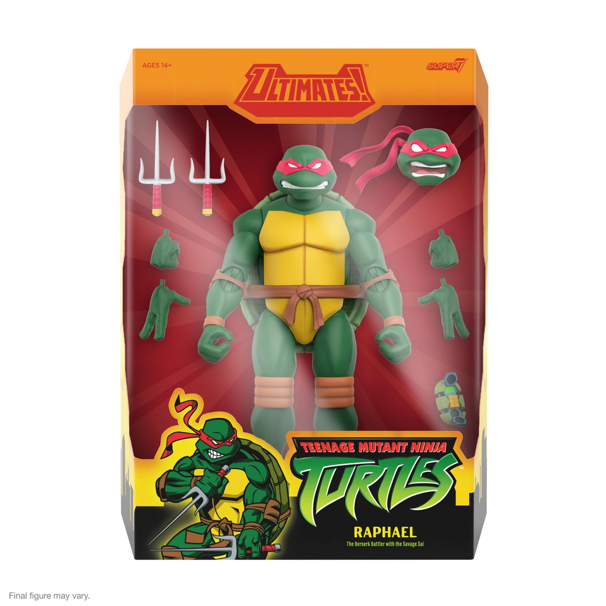 Raphael with Sais accessory to recreate classic TMNT scenes