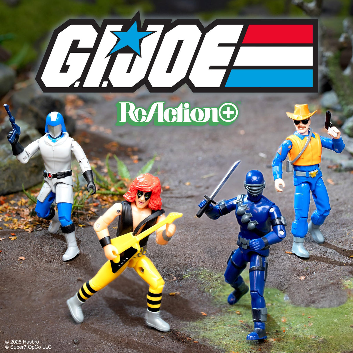Blister cardback packaging evokes 1980s G.I. Joe nostalgia.