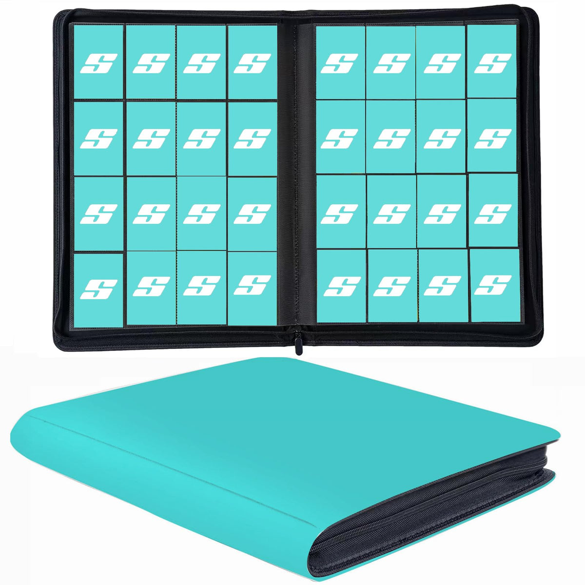 Superaimi 1000-pockets binder front view for organized card collection